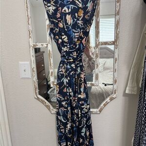 NIC+ZOE Multicolor Abstract Maxi Dress